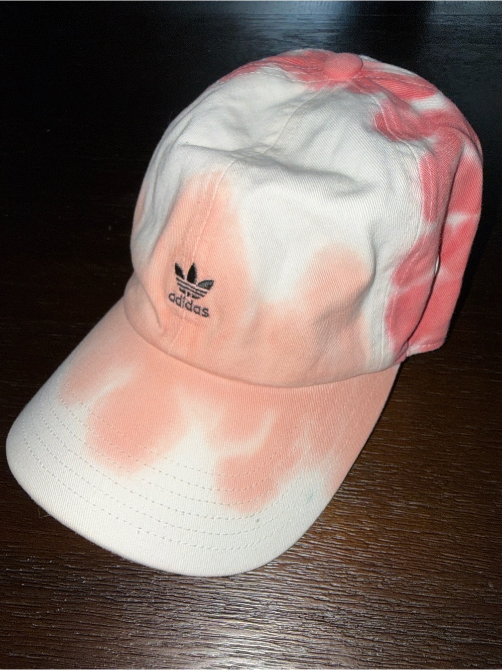 adidas Tie-Dye Peach and White Baseball Cap
